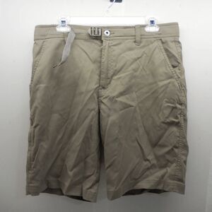 Gerry Shorts Mens Size 32 Tan Venture Cargo Side Pocket Belt Adult Logo Nylon